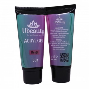 Acrylgel Beige UBEAUTY Beige 60 ml / polygel, multigel, combigel