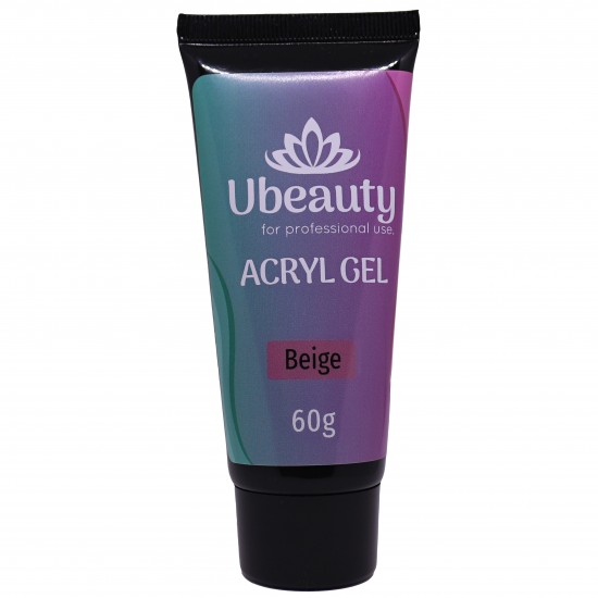 Acrylgel Beige UBEAUTY Beige 60 ml/ polygel, multigel, combogel, Ubeauty-AG-02-02, Nail extensions,  All for a manicure,Nail extensions ,  buy with worldwide shipping