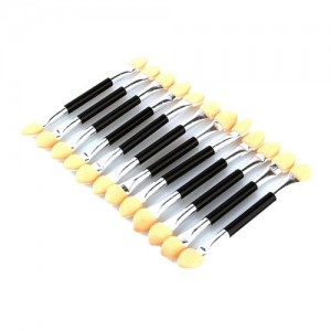  Double-sided applicator 12pcs (black metal handle)