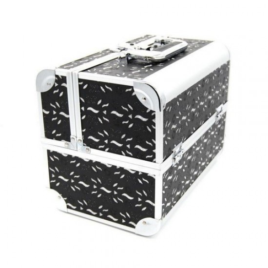 Briefcase aluminum 740 black (wave), 61162, Suitcases master, nail bags, cosmetic bags,  Health and beauty. All for beauty salons,Cases and suitcases ,Suitcases master, nail bags, cosmetic bags, buy with worldwide shipping
