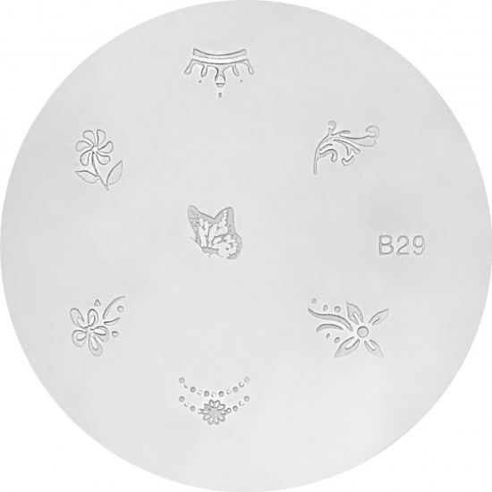 Disk for stamping B29, VIK031, 17855, Stencils for stamping,  Health and beauty. All for beauty salons,All for a manicure ,All for nails, buy with worldwide shipping