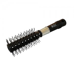 Blow-down hairbrush round (black handle) 6311BE