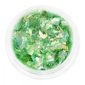  Mica in a jar is GREEN. Full to the brim and convenient for the master container. Factory packaging