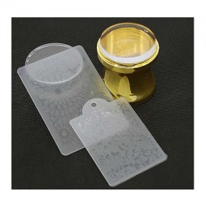  Sello de silicona para estampar (oro/morado/rojo)