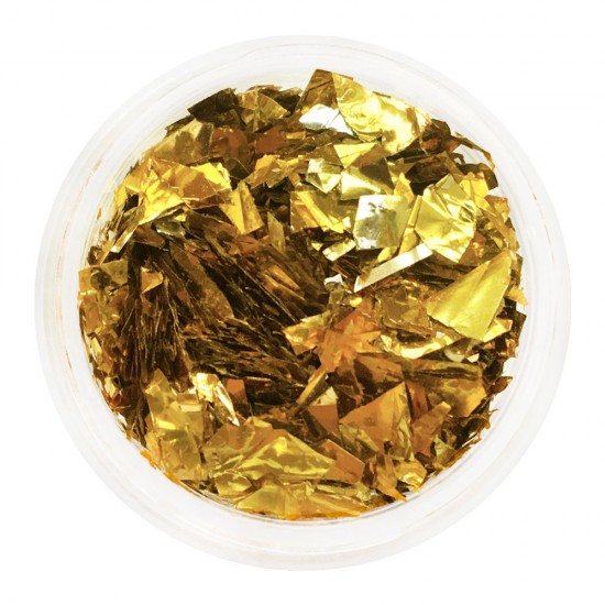 Glimmer in einem Glas GOLD. Randvoll und bequem für den Mastercontainer. Fabrikverpackung-18023-Китай-Nagel Dekor und Design