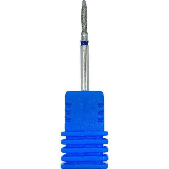 Diamond milling cutter plume-SHAPED on a blue base No. 5 Diameter 2 mm, MIS035, 17546, Cutter for manicure,  Health and beauty. All for beauty salons,All for a manicure ,All for nails, buy with worldwide shipping