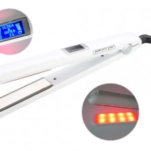 Ultrasonic infrared flat iron 1056 White molecular hair restoration and treatment