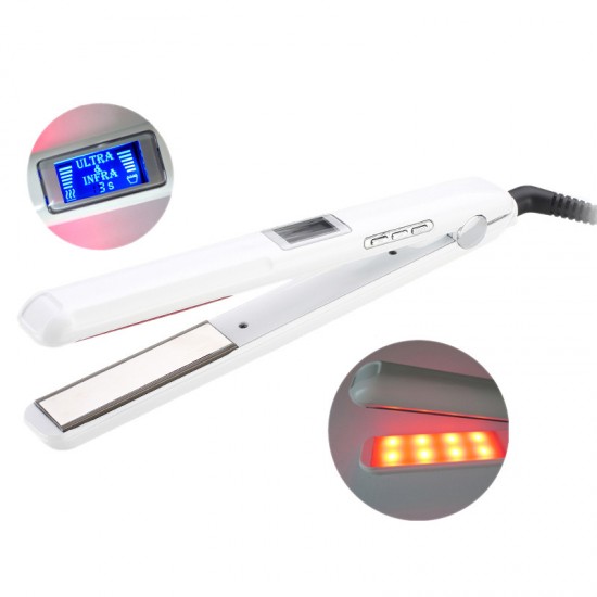 Ultrasonic infrared flat iron 1056 White molecular hair restoration and treatment, 57234, Electrical equipment,  Health and beauty. All for beauty salons,All for a manicure ,Electrical equipment, buy with worldwide shipping
