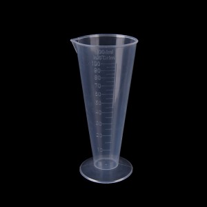  Medidor de cone invertido de vidro 120 ml Azul