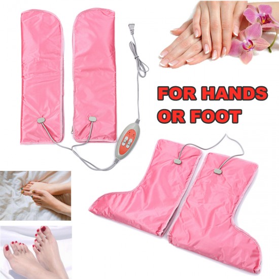 Luvas e botas elétricas, com massagem vibro, cuidados, mãos, pés, termoformagem, Botas térmicas, para tratamentos de spa, Kit, terapia infravermelha, 3668-C-03-5, Equipamentos Elétricos, Cuidados, comprar na Ucrânia