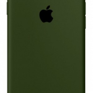 Estojo de silicone para iphone 6/6S cáqui, iPhone, + vidro protetor de presente
