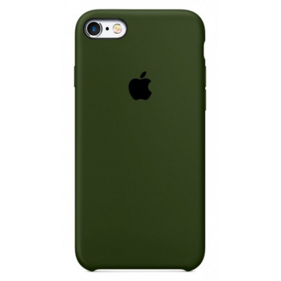 Silikonhülle für iPhone 6/6S Khaki, iPhone, + Schutzglas als Geschenk-952724965--Gadgets und Zubehör