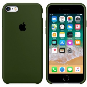  Силіконовий чохол на iPhone 6/6S хакі, айфон, + захисне скло в подарунок