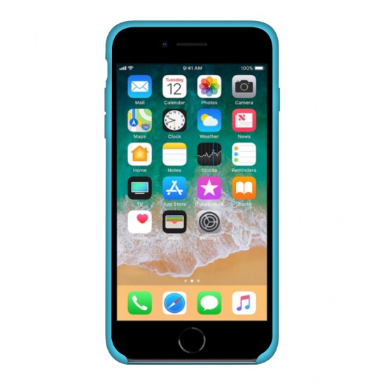 Силиконовый чехол на айфон/iphone 7/8 голубой/blue, 1172279819, Чехлы для телефонов Iphone Apple case,  Аксессуары и Полезные гаджеты.,Чехлы для телефонов Iphone Apple case ,  buy with worldwide shipping