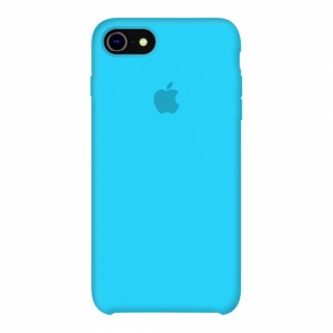 Coque en silicone pour iPhone/iPhone 7/8 bleu/bleu