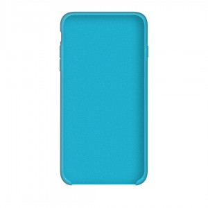 Siliconen hoesje voor iPhone/iphone 6\6S blauw/blauw + beschermglas als cadeau