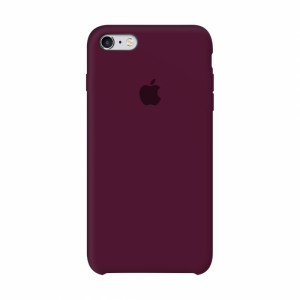 Capa de silicone para iPhone/iphone 6\6S marsala/marsala + vidro protetor de presente