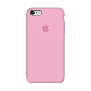 Coque en silicone pour iPhone/iPhone 6\6S rose/rose + verre de protection en cadeau