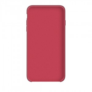 Siliconen hoesje voor iPhone, iphone 6, 6S, rood-framboos/rode framboos + beschermglas als cadeau