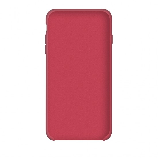Funda de silicona para iPhone, iphone 6, 6S, rojo-frambuesa/rojo frambuesa + cristal protector de regalo-952724979--Gadgets y accesorios