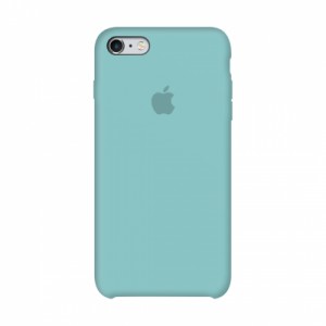 Capa de silicone para iPhone/iphone 6\6S azul celeste/azul celeste + vidro protetor de presente