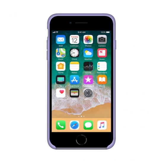 Siliconen hoesje voor iPhone/iphone 6\6S paars/lila + beschermglas als cadeau-952724981--Gadgets en accessoires
