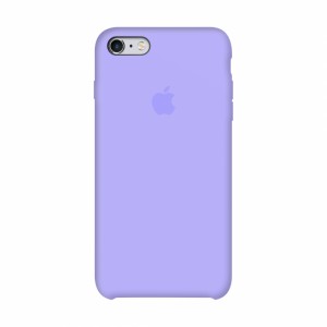 Capa de silicone para iPhone/iphone 6\6S violeta/lilás + vidro protetor de presente