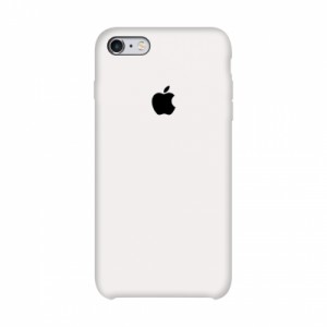 Capa de silicone para iPhone/iphone 6\6S branco/branco + vidro protetor de presente