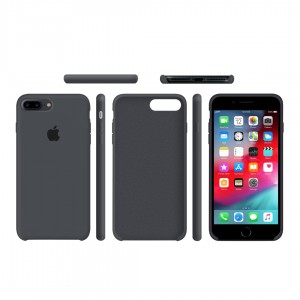  Coque en silicone pour iPhone/iPhone 7 plus/8 plus gris anthracite gris anthracite