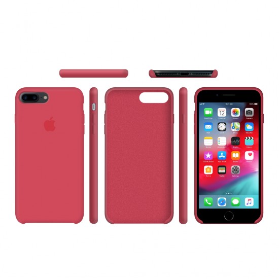 Funda de silicona para iPhone/iphone 7 plus/8 plus rojo frambuesa rojo frambuesa-952724989--Gadgets y accesorios