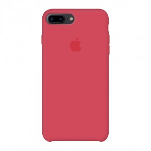 Silicone case for iPhone / iphone 7 plus / 8 plus red raspberry red raspberry