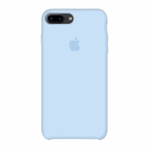 Силиконовый чехол на айфон/iphone 7 plus/8 plus sky blue небесно голубой