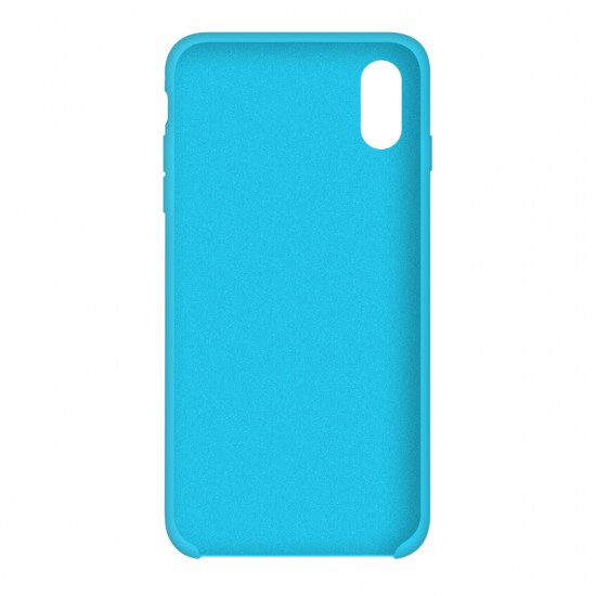 Coque en silicone pour iPhone/iPhone X/Xs bleu bleu-952724993--Gadgets et accessoires