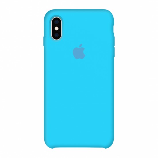 Coque en silicone pour iPhone/iPhone X/Xs bleu bleu-952724993--Gadgets et accessoires