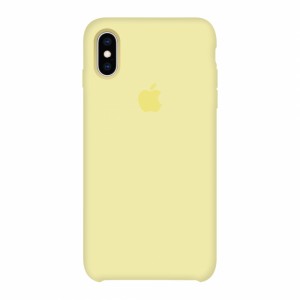 Capa de silicone para iphone/iphone X/Xs amarelo suave amarelo