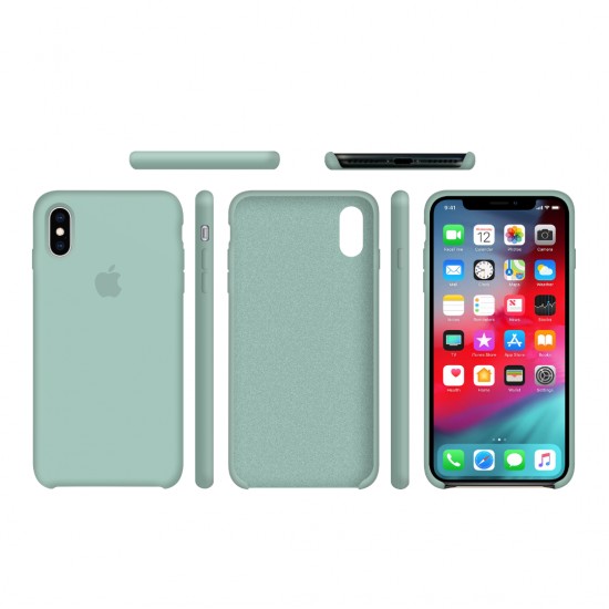 Coque en silicone pour iPhone/iPhone X/Xs menthe menthe-952724998--Gadgets et accessoires