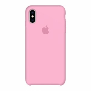 Estojo de silicone para iphone/iphone X/Xs rosa rosa