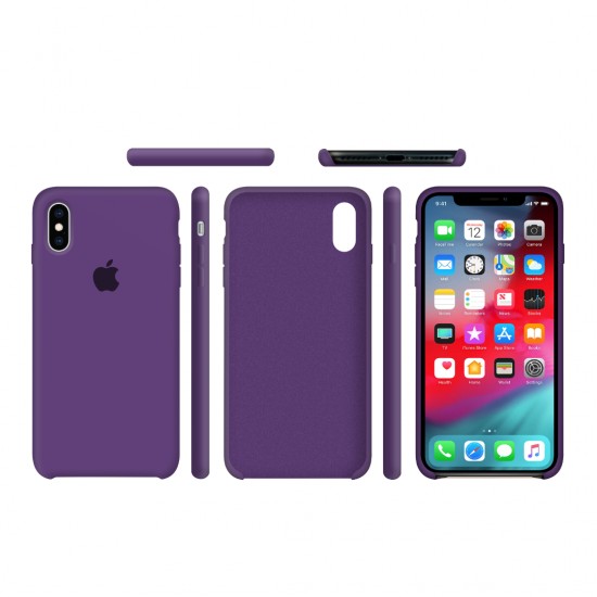 Силиконовый чехол на айфон/iphone Х/Хs purple фиолетовый, 1174857563, Чехлы для телефонов Iphone Apple case,  Аксессуары и Полезные гаджеты.,Чехлы для телефонов Iphone Apple case ,  купить в Украине