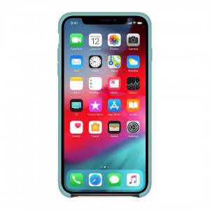  Silikonowe etui na iPhone'a/iphone'a X/Xs w kolorze morskim