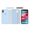 Capa de silicone para iPhone/iphone X/Xs azul celeste azul celeste-952725003--Gadgets e acessórios