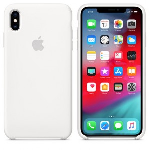 Silicone case for iPhone X/Xs white