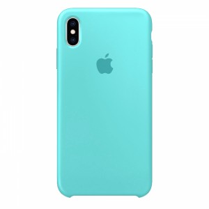 Siliconen hoesje voor iPhone/iphone Xs max zeeblauw zeegolf