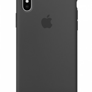 Силиконовый чехол на айфон/iphone Хs max charcoal grey угольно серый