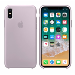  Coque en silicone pour iPhone/iPhone Xs max lavande lavande