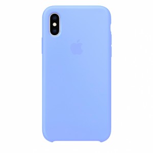 Coque en silicone pour iPhone/iPhone Xs max bleu lilas