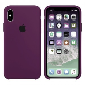 Capa de silicone para iPhone/iphone Xs max marsala marsala