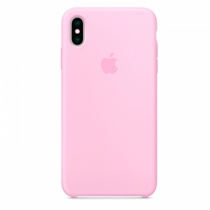 Силиконовый чехол на айфон/iphone Хs max pink розовый