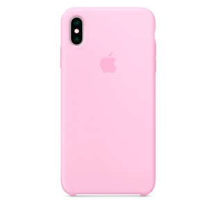 Силиконовый чехол на айфон/iphone Хs max pink розовый