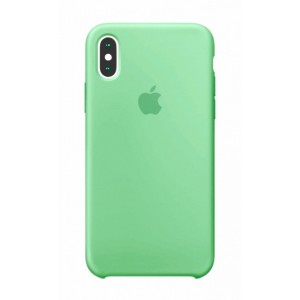 Capa de silicone para iPhone/iphone Xs max spear mint mint