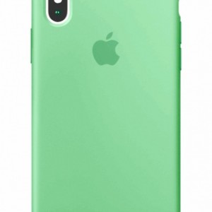Capa de silicone para iPhone/iphone Xs max spear mint mint